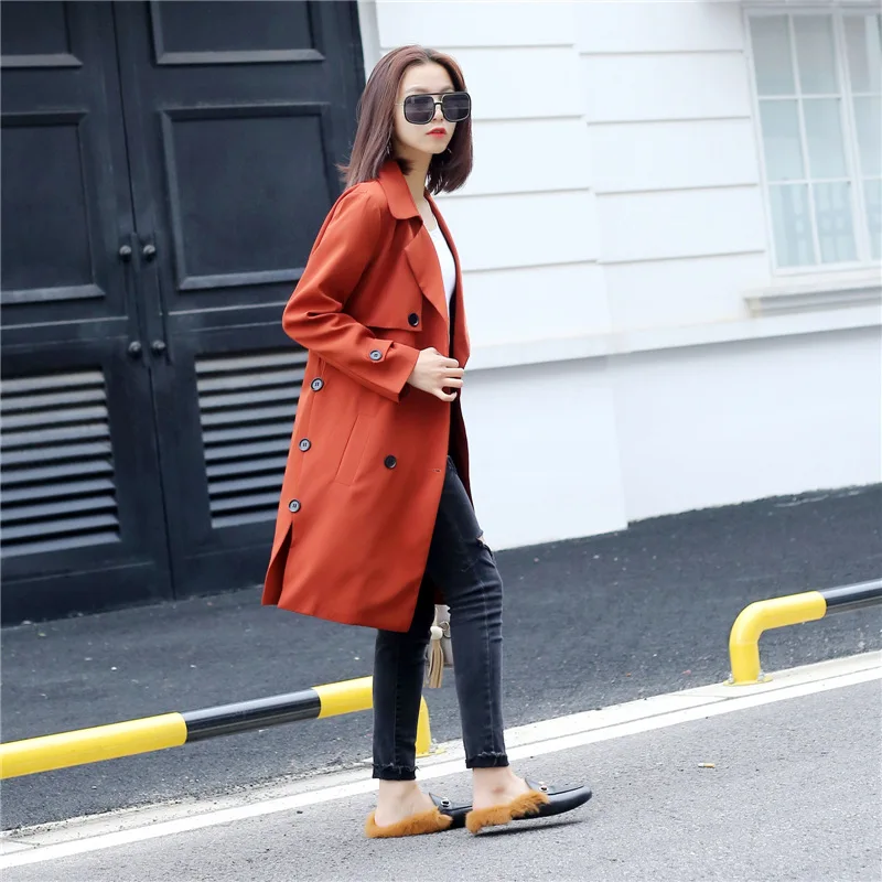 The new spring 2021 han edition dress double-breasted coat long cultivate one's morality in the women's trench coat
The new spring 2021 han edition dress double-breasted coat long cultivate one's morality in the women's trench coat