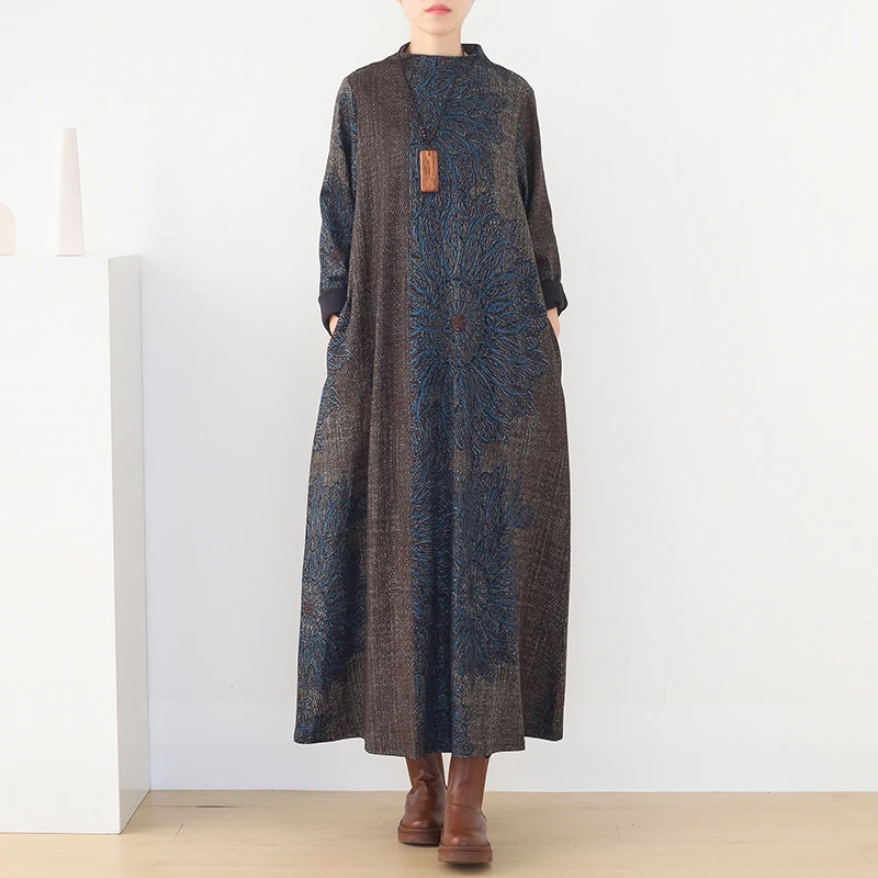 New 2020 Autumn Winter Women Wool Abayas Printed Muslim Dress Dubai Vintage Abaya Kaftan Islamic Arab Ethic Plus Size Vestidos
New 2020 Autumn Winter Women Wool Abayas Printed Muslim Dress Dubai Vintage Abaya Kaftan Islamic Arab Ethic Plus Size Vestidos