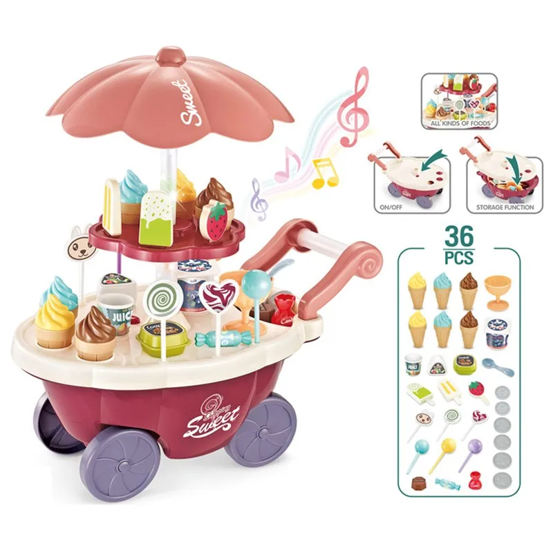 36PCS Ice Cream Candy Trolley House Play Toys Candy Car Ice Cream Candy Cart House Brain Game Kids Toys Children's Gift Toys Set
36PCS Ice Cream Candy Trolley House Play Toys Candy Car Ice Cream Candy Cart House Brain Game Kids Toys Children's Gift Toys Set