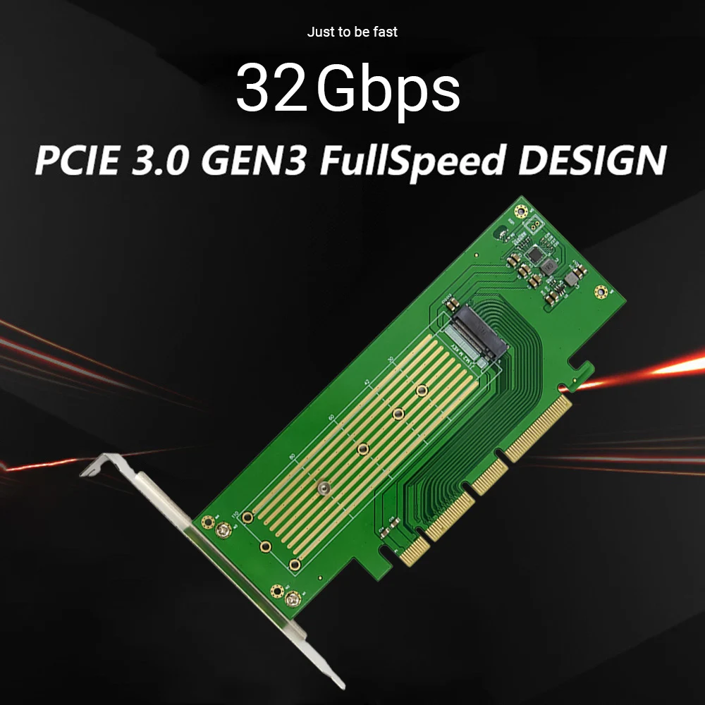 SSD Adapter Card PCIE 3.0 to M.2 NVME M KEY SSD Hard Disk Expansion Card for PCI Express X4/X8/X16 Motherboard
SSD Adapter Card PCIE 3.0 to M.2 NVME M KEY SSD Hard Disk Expansion Card for PCI Express X4/X8/X16 Motherboard