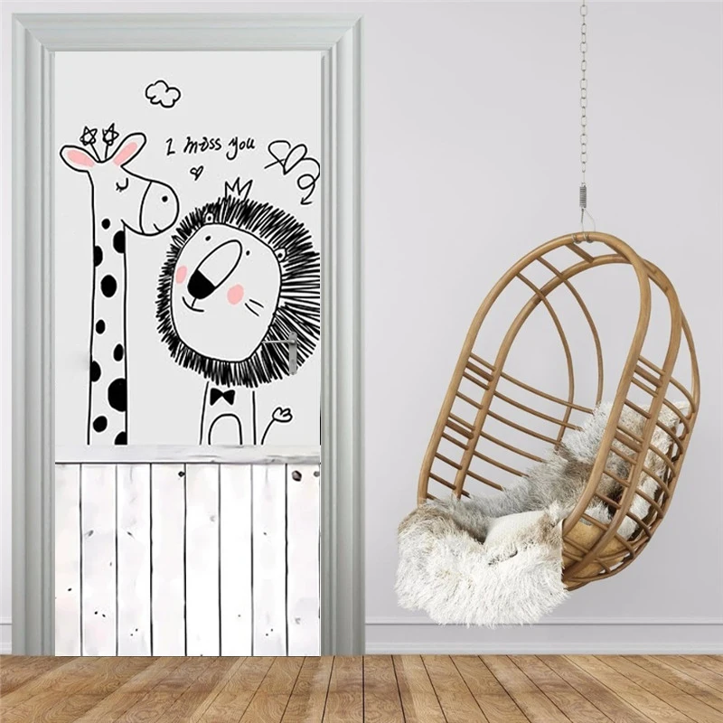 Hand Painting Cartoon Animals Panda Fox Lion Door Sticker for Kids Bedroom Wall Decor Waterproof PVC Self-adhesive Photo Mural
Hand Painting Cartoon Animals Panda Fox Lion Door Sticker for Kids Bedroom Wall Decor Waterproof PVC Self-adhesive Photo Mural