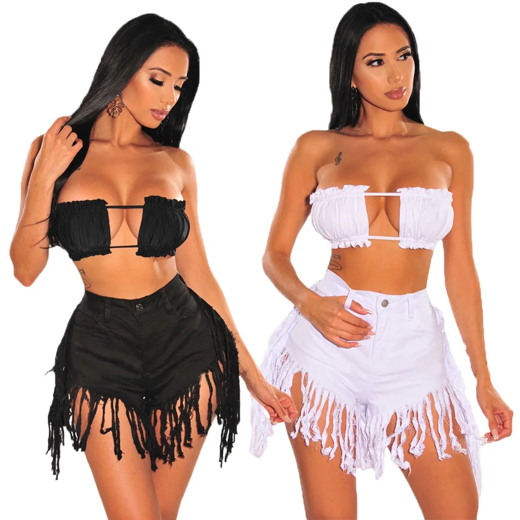 Fashion Fringed Jeans Summer Women's Denim Shorts Super Stretch Jeans High Waist Sexy Bag Hip Jeans White 2XL Straight-leg Pants 
Fashion Fringed Jeans Summer Women's Denim Shorts Super Stretch Jeans High Waist Sexy Bag Hip Jeans White 2XL Straight-leg Pants