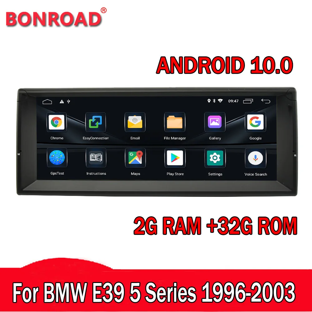 Мультимедийный плеер Bonroad Android 10 0 для BM W E39 5 Series 1996 1998 2002 2003 автомагнитола с GPS