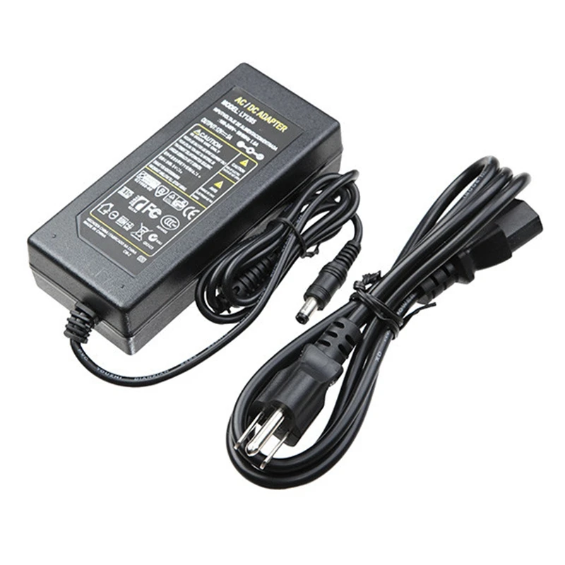 Jiguoor AC 100-240V to DC 12V 5A 60W AC / DC Power Adapter Supply Charger for LED Strip Light + US/EU PLUG Cable
Jiguoor AC 100-240V to DC 12V 5A 60W AC / DC Power Adapter Supply Charger for LED Strip Light + US/EU PLUG Cable
