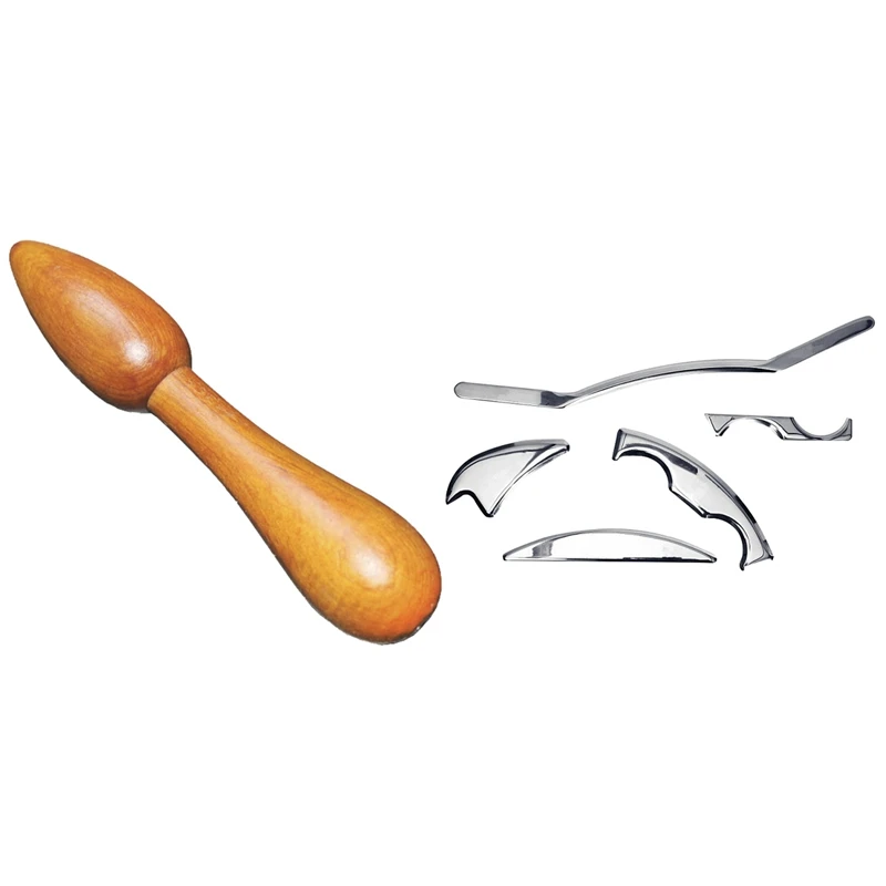 1 Pcs Health Care Wooden Massage Stick Sandalwood Massager & 5 Pcs Tissue Therapy Muscle Massage IASTM Tools Whole Body
1 Pcs Health Care Wooden Massage Stick Sandalwood Massager & 5 Pcs Tissue Therapy Muscle Massage IASTM Tools Whole Body