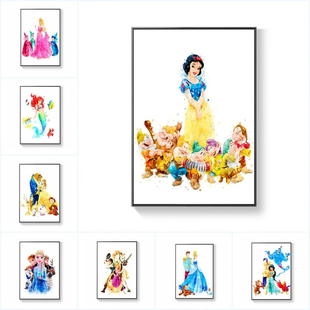 Картины на холсте Disney, плакаты и принты, мультяшная сказочная принцесса, принц, настенные картины для детей, украшение для комнаты Bbay
Картины на холсте Disney, плакаты и принты, мультяшная сказочная принцесса, принц, настенные картины для детей, украшение для комнаты Bbay