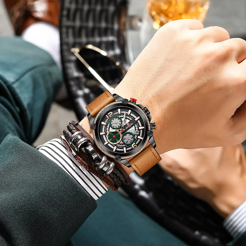 Reward Men's Quartz Watch Business Genuine Leather Wristwatches Chronograph Luminous Scratch-Free Glass Wrist Watches for Male
Reward Men's Quartz Watch Business Genuine Leather Wristwatches Chronograph Luminous Scratch-Free Glass Wrist Watches for Male