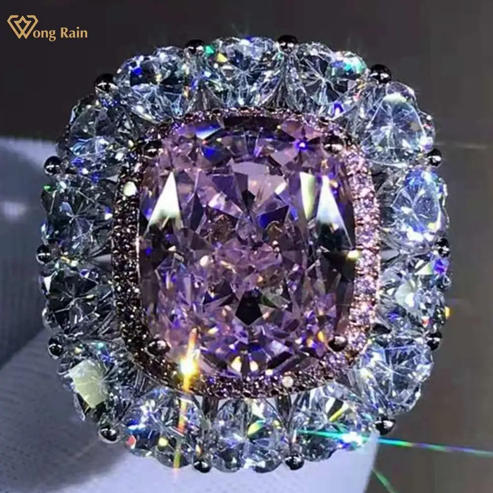 Wong Rain 925 Sterling Silver 6 CT D Created Moissanite Diamonds Engagement Luxury Women Rings Customized Rings Fine Jewelry
Wong Rain 925 Sterling Silver 6 CT D Created Moissanite Diamonds Engagement Luxury Women Rings Customized Rings Fine Jewelry