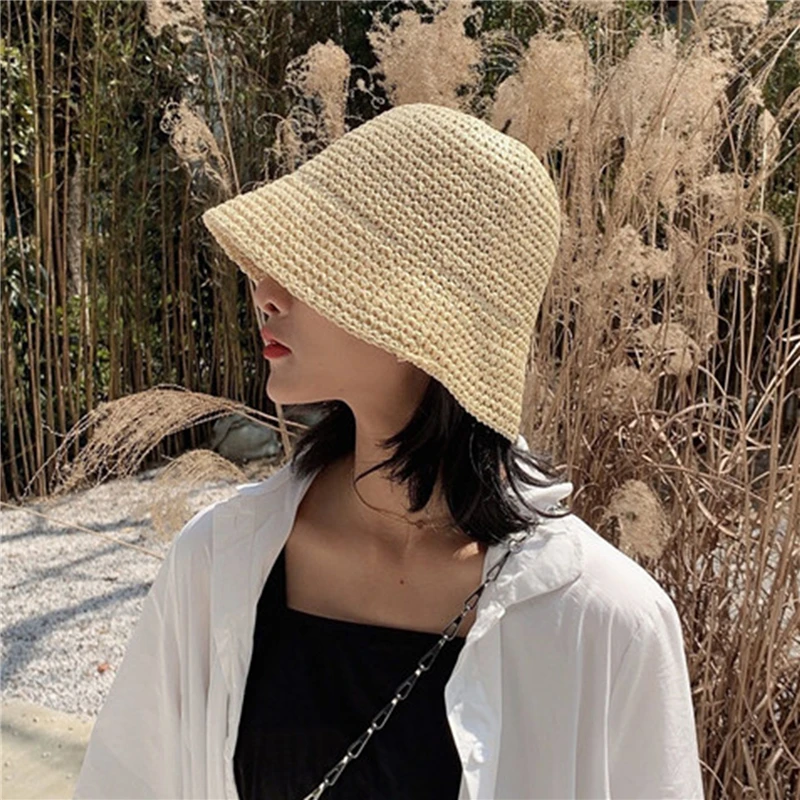 Women Fisherman Hat Sunscreen Hats Hand-woven Beach Hat Bucket Female Fashion Straw Casual Vacation Summer For Women New Hot
Women Fisherman Hat Sunscreen Hats Hand-woven Beach Hat Bucket Female Fashion Straw Casual Vacation Summer For Women New Hot