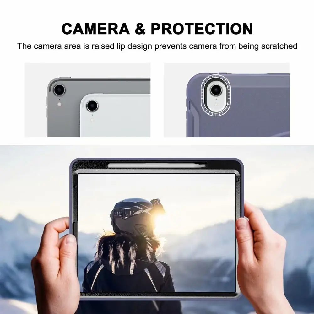 For IPad Pro 12.9" Shockproof Advanced Armor Protective Case PC+Silicone Material 360 Full Protection Bring support Tablet Cover
For IPad Pro 12.9" Shockproof Advanced Armor Protective Case PC+Silicone Material 360 Full Protection Bring support Tablet Cover