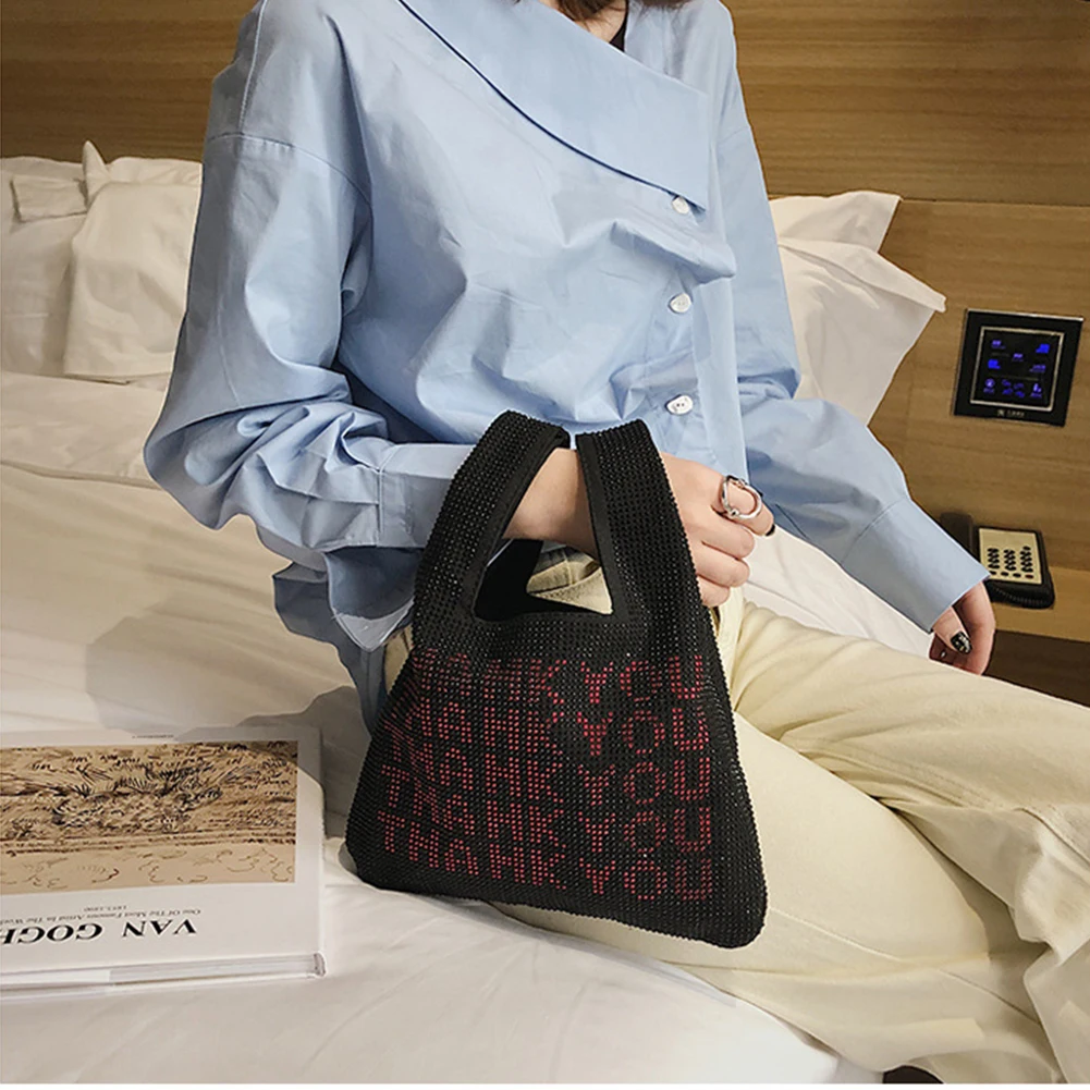 Women Outing Street Crystal Small Glitter Tote Bag Bling Sequins Fashion Shopping Elegant Handbags Thank You Dating Casual
Women Outing Street Crystal Small Glitter Tote Bag Bling Sequins Fashion Shopping Elegant Handbags Thank You Dating Casual