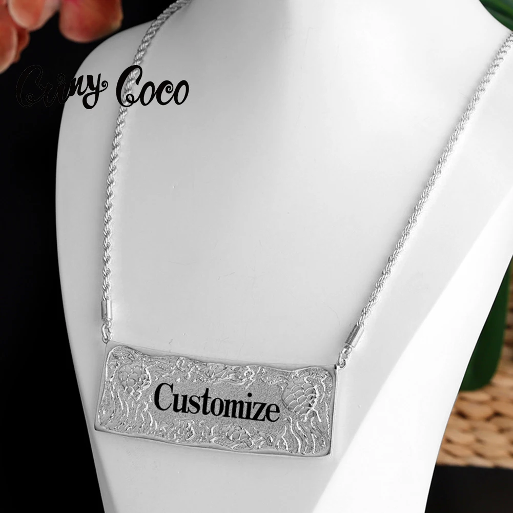 Cring Coco Hawaiian Marshall Islands Jewelry Necklaces Fashion Gold Plated Custom Name Letter Chains Pendant Necklace for Women
Cring Coco Hawaiian Marshall Islands Jewelry Necklaces Fashion Gold Plated Custom Name Letter Chains Pendant Necklace for Women