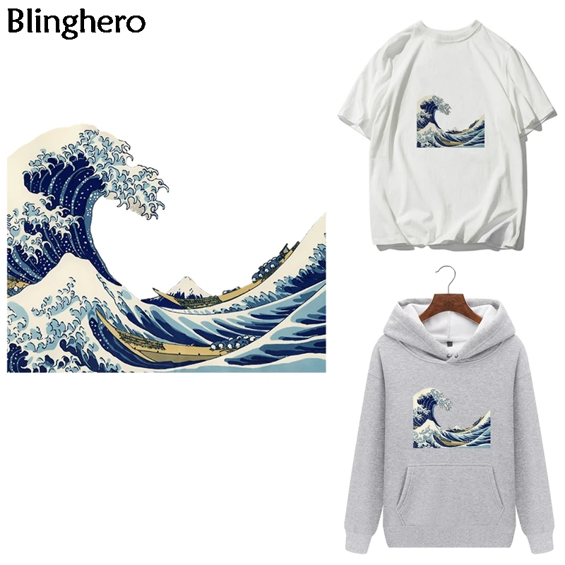 Blinghero Kanagawa волнистые пластыри с теплопередачей крутые железные передачи морская