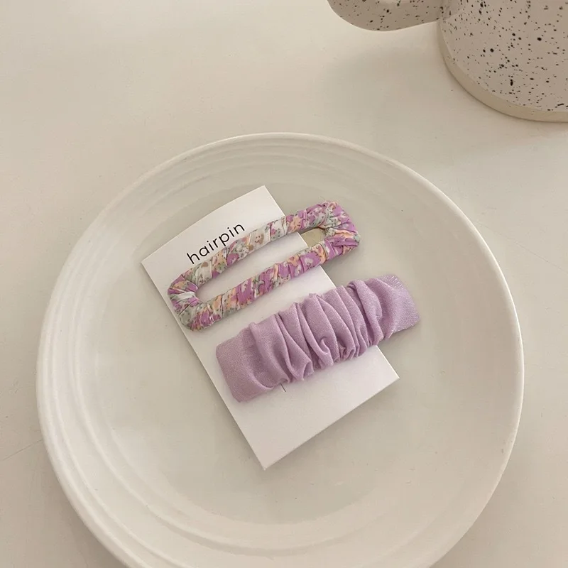 New Arrival Floral Fabric Hair Clip Girl Hairpin Bangs Clip All-match BB Clip Japanese And Korean Style Cute Hair Accessories
New Arrival Floral Fabric Hair Clip Girl Hairpin Bangs Clip All-match BB Clip Japanese And Korean Style Cute Hair Accessories