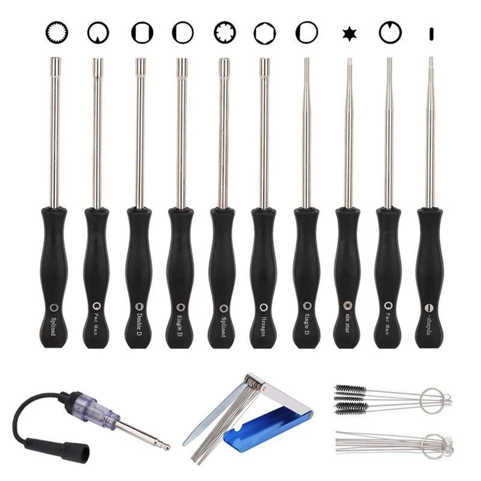10Pcs Carburetor Adjustment Tool Kit, Carb Adjustment Screwdriver Tool with Carburetor Cleaning Brush, Ignition Spark Tester
10Pcs Carburetor Adjustment Tool Kit, Carb Adjustment Screwdriver Tool with Carburetor Cleaning Brush, Ignition Spark Tester