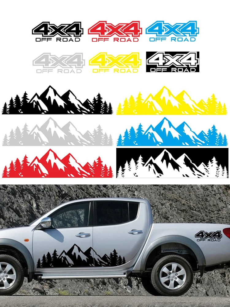 4PC Car Stickers Mount Forest Patterns 4x4 Auto Vinyl Film Decoration Decal DIY Sport Styling Car Accessories for All Pick-Ups
4PC Car Stickers Mount Forest Patterns 4x4 Auto Vinyl Film Decoration Decal DIY Sport Styling Car Accessories for All Pick-Ups