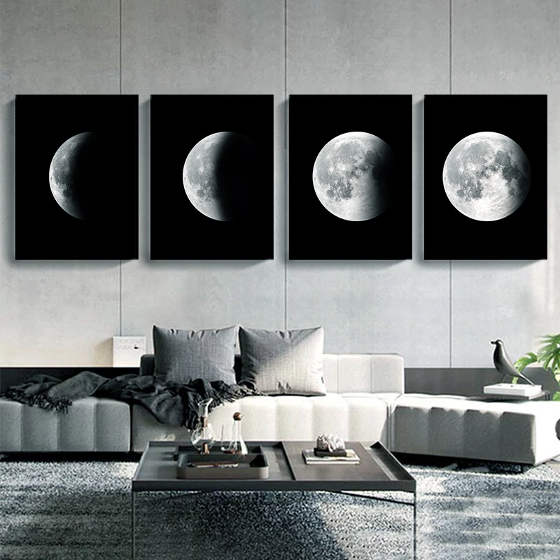 Lunar Eclipse Process Canvas Painting Wall Art Nordic Posters and Prints Wall Pictures for Living Room Decoration Frameless
Lunar Eclipse Process Canvas Painting Wall Art Nordic Posters and Prints Wall Pictures for Living Room Decoration Frameless
