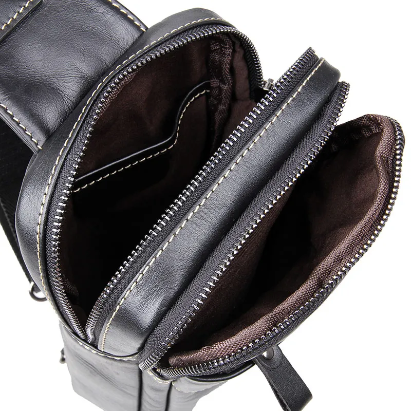 J.M.D Cow Leather Men's Chest Bags Black Sling Bag For Boy's Back packs Popular Satchels Shoulder Messenger Bag Handbags
J.M.D Cow Leather Men's Chest Bags Black Sling Bag For Boy's Back packs Popular Satchels Shoulder Messenger Bag Handbags