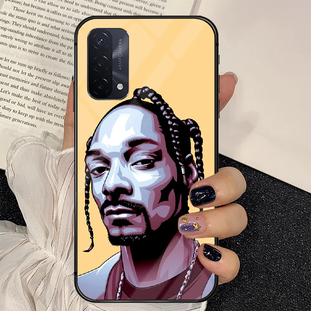 

Fashion American Rapper Snoop Dogg Phone Tempered Glass Case Cover For oppo realme find a x c xt gt 2 53 3 6 7 50 11 Pro lite 5g