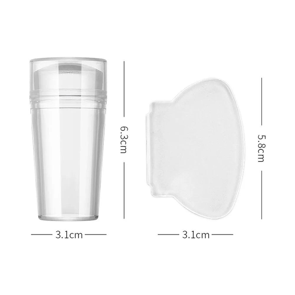 Nail Art Stamping Templates Set Mirror Transparent Silicone Stamper With Cap Scraper Kit Plastic Nail Polish Transfer Plate
Nail Art Stamping Templates Set Mirror Transparent Silicone Stamper With Cap Scraper Kit Plastic Nail Polish Transfer Plate