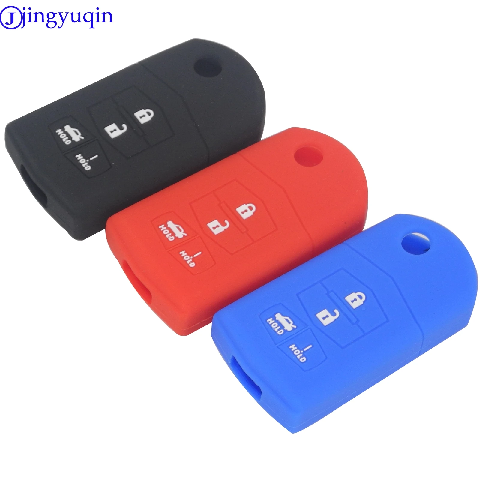 jingyuqin Silicone Key Cover 4 Button Case Protective Holder Shell Fit For Mazda 3 5 6 CX-7 CX-9 RX-8
jingyuqin Silicone Key Cover 4 Button Case Protective Holder Shell Fit For Mazda 3 5 6 CX-7 CX-9 RX-8
