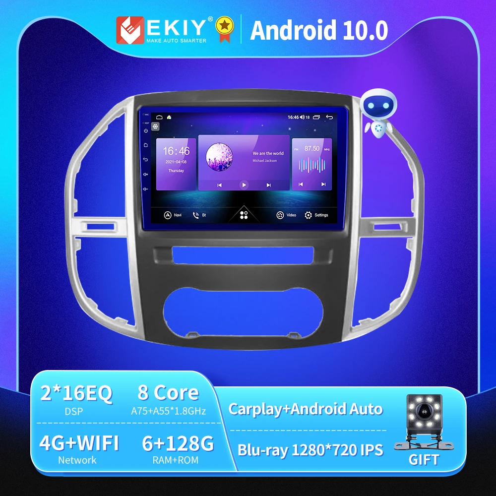 EKIY 6 + 128G IPS/QLED DSP Android 10 для Mercedes Benz Vito 3 Metris 2016-2020 автомобильный Радио навигатор GPS авто стерео no 2din 2 din
EKIY 6 + 128G IPS/QLED DSP Android 10 для Mercedes Benz Vito 3 Metris 2016-2020 автомобильный Радио навигатор GPS авто стерео no 2din 2 din