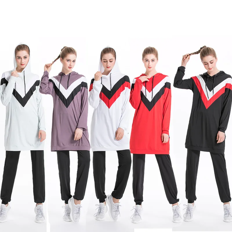 Muslim Sweatshirt Women Outfit Islamic Kaftan Pocket Autumn Pullover Arab Workout Clothes Tracksuit Set Hoodies + Pants Yoga Gym
Muslim Sweatshirt Women Outfit Islamic Kaftan Pocket Autumn Pullover Arab Workout Clothes Tracksuit Set Hoodies + Pants Yoga Gym