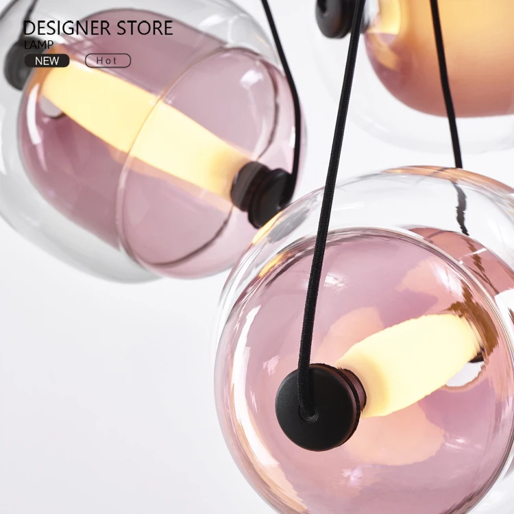 New Nordic light luxury stained glass chandelier ball in the ball modern minimalist dining room chandelier
New Nordic light luxury stained glass chandelier ball in the ball modern minimalist dining room chandelier