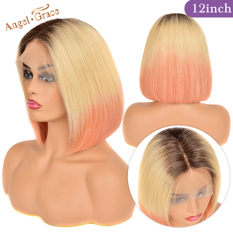 Angel Grace Hair Bob Lace Front Wigs colorful Brazilian Straight Human Hair Bob Wigs Pre Plucked With Baby Hair Remy
Angel Grace Hair Bob Lace Front Wigs colorful Brazilian Straight Human Hair Bob Wigs Pre Plucked With Baby Hair Remy