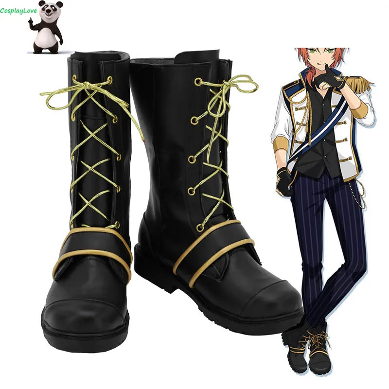 CosplayLove Ensemble Stars Knights Tsukinaga Leo Black Gold Cosplay Shoes Boots Leather Custom Made
CosplayLove Ensemble Stars Knights Tsukinaga Leo Black Gold Cosplay Shoes Boots Leather Custom Made