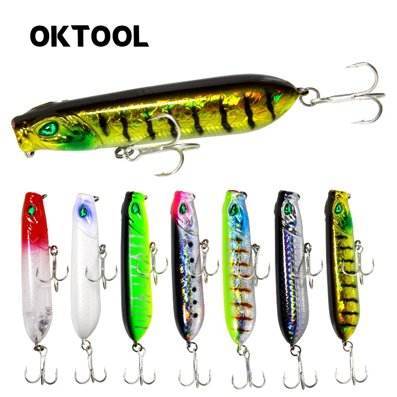 OKTOOL Topwater Pencil WTD 8cm/10cm 12.5g/18g Surface Fishing Lure Walk The Dog Popper Artificial Hard Bait Bass Plastic Walker
OKTOOL Topwater Pencil WTD 8cm/10cm 12.5g/18g Surface Fishing Lure Walk The Dog Popper Artificial Hard Bait Bass Plastic Walker