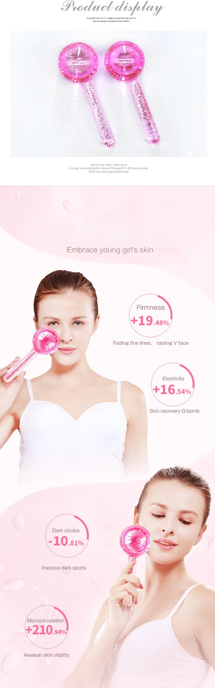 Facial Ice Globe 2PC Facial Roller for Cold Or Hot Skin Massagers For Face and Eye Rollers Reduce Puffiness Beauty Salon Use
Facial Ice Globe 2PC Facial Roller for Cold Or Hot Skin Massagers For Face and Eye Rollers Reduce Puffiness Beauty Salon Use