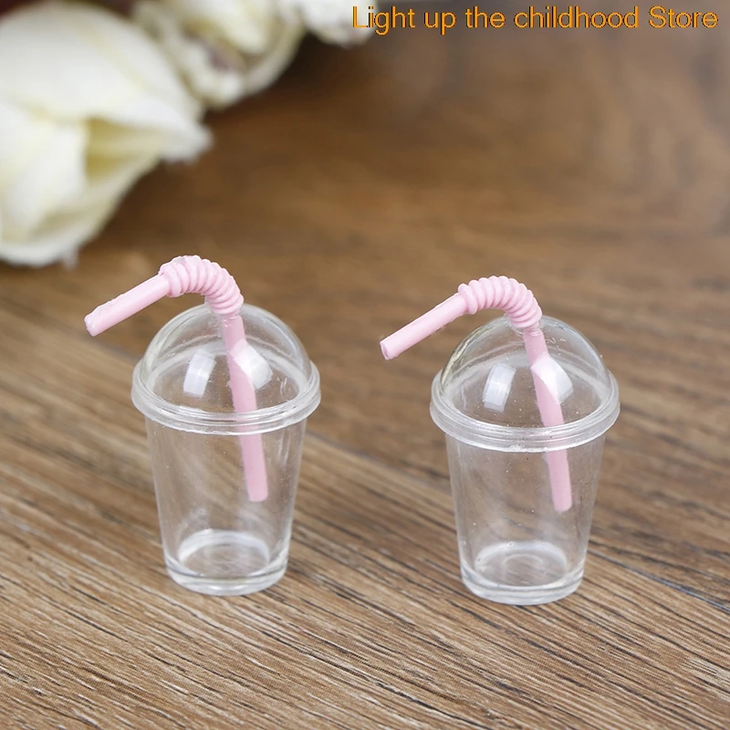 Wholesale 2Pcs/Lot 1:12 Dollhouse mini milk tea cup with straw simulation drink Food Drink Beverage Toy Decoration model toys
Wholesale 2Pcs/Lot 1:12 Dollhouse mini milk tea cup with straw simulation drink Food Drink Beverage Toy Decoration model toys