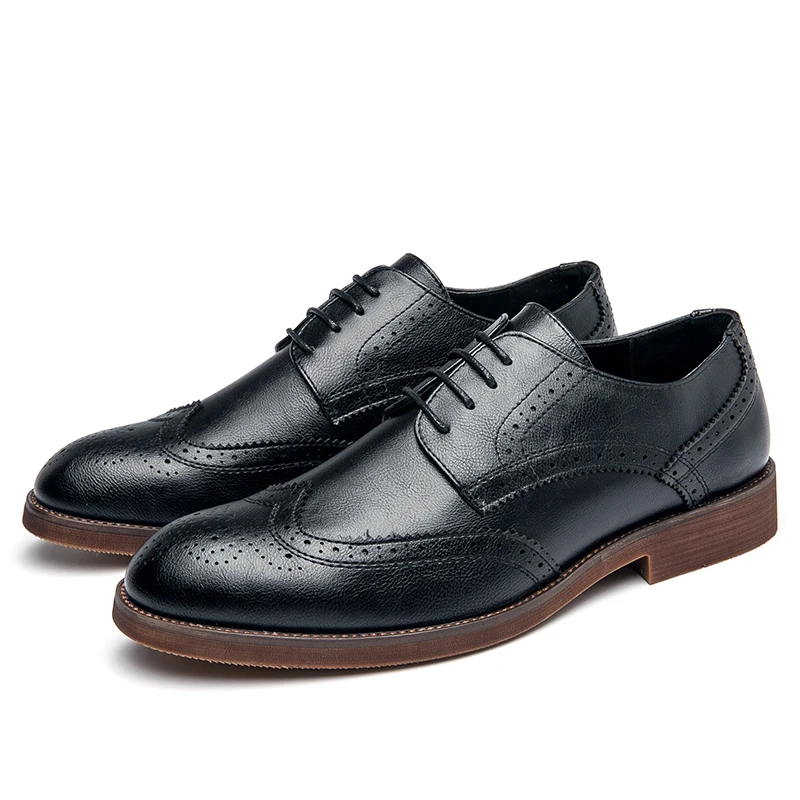 Leather Brogues Men Dress Shoes Business Lace Up Men Loafers Formal Oxford Men Wedding Party Shoes Zapato Hombre
Leather Brogues Men Dress Shoes Business Lace Up Men Loafers Formal Oxford Men Wedding Party Shoes Zapato Hombre