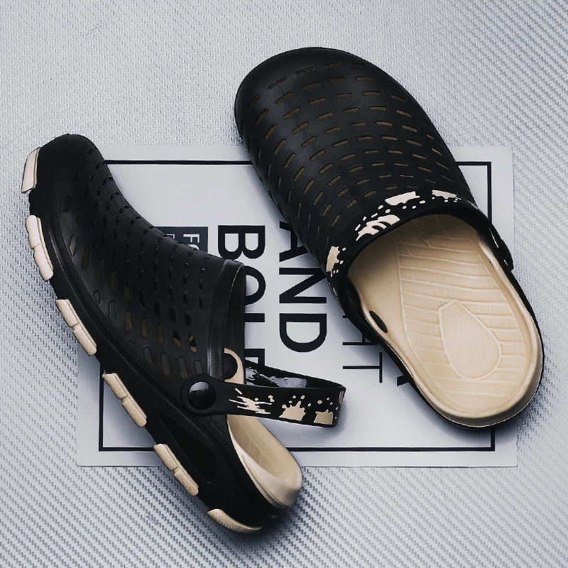 High quality Men Sandals Crocks Summer Hole Shoes Rubber Clogs Men's Garden Shoes Crocse Beach Flat Sandals Slippers
High quality Men Sandals Crocks Summer Hole Shoes Rubber Clogs Men's Garden Shoes Crocse Beach Flat Sandals Slippers