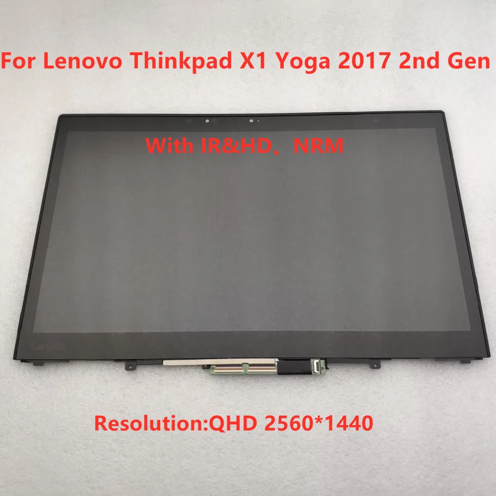 

Новый сенсорный ЖК-экран 14 дюймов 2560*1440 QHD B140qan01.3 для Lenovo X1 Yoga 2017 2nd Gen в сборе FRU 01AY913
