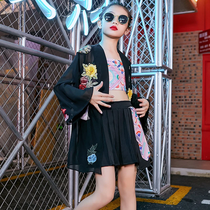 Chinese Style Hip Hop Dance Costumes For Girls Black Hiphop Suit Jazz Performance Clothes Modern Dance Rave Clothes
Chinese Style Hip Hop Dance Costumes For Girls Black Hiphop Suit Jazz Performance Clothes Modern Dance Rave Clothes