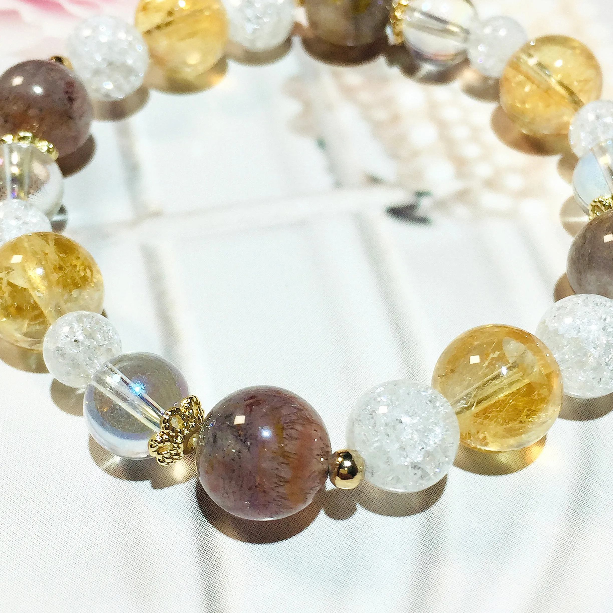 Round Crack Crystal Natural Stone Chakra Beaded Bracelets DIY Accessories Jewelry Healing Energy Gemstone Spacer Factory Price
Round Crack Crystal Natural Stone Chakra Beaded Bracelets DIY Accessories Jewelry Healing Energy Gemstone Spacer Factory Price