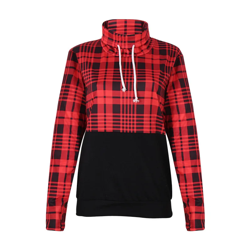 Women Clothing New Fashion Plaid Coat with Hoodie and Tie Up with Thick Hoodie Sweatshirt Hoodies
Women Clothing New Fashion Plaid Coat with Hoodie and Tie Up with Thick Hoodie Sweatshirt Hoodies