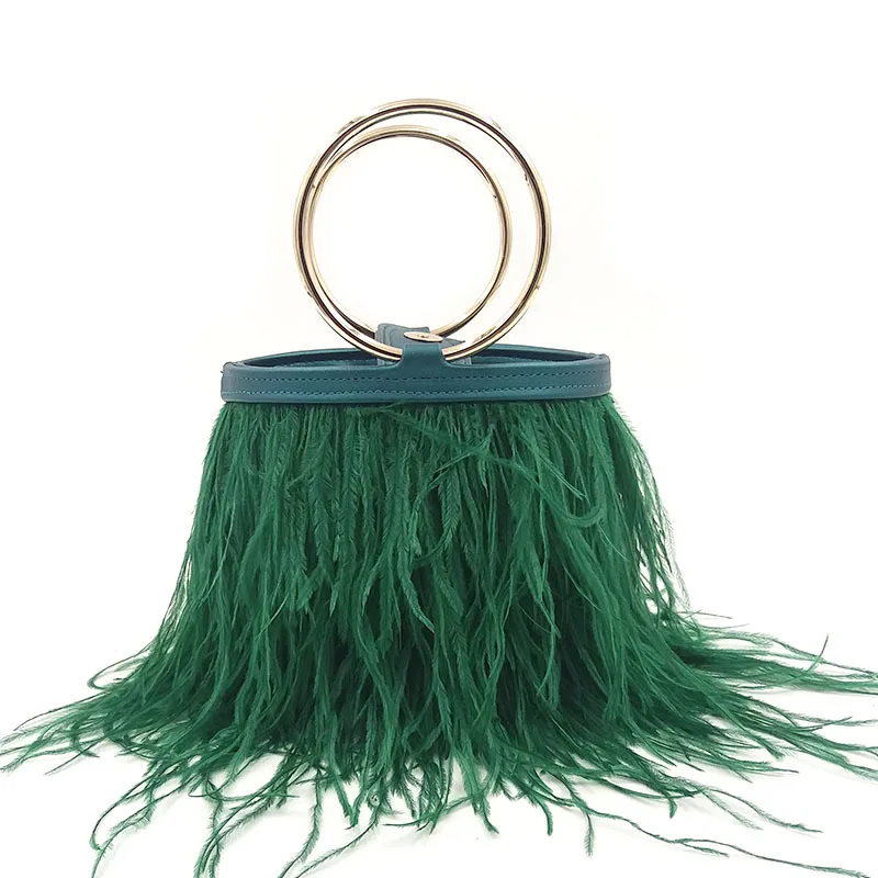 Female Ring Bag Fashion Shoulder Portable Chain Bag Imported Ostrich Hair Bag
Female Ring Bag Fashion Shoulder Portable Chain Bag Imported Ostrich Hair Bag