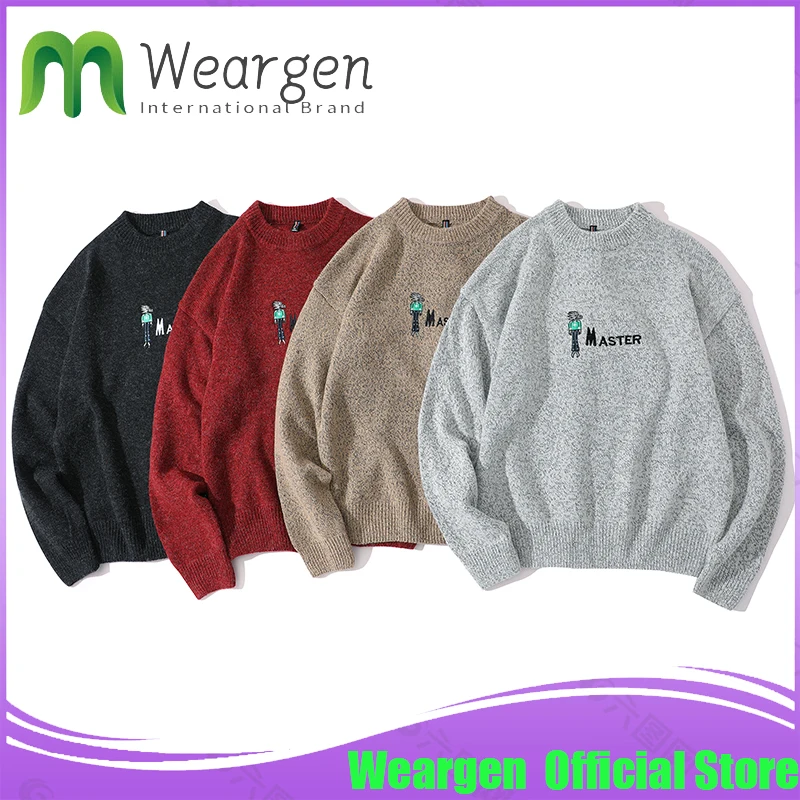 Weargen Men Hip Hop Knitted Jumper Sweaters Streetwear Harajuku Autumn Oversized Hipster Casual Pullovers NYH117
Weargen Men Hip Hop Knitted Jumper Sweaters Streetwear Harajuku Autumn Oversized Hipster Casual Pullovers NYH117