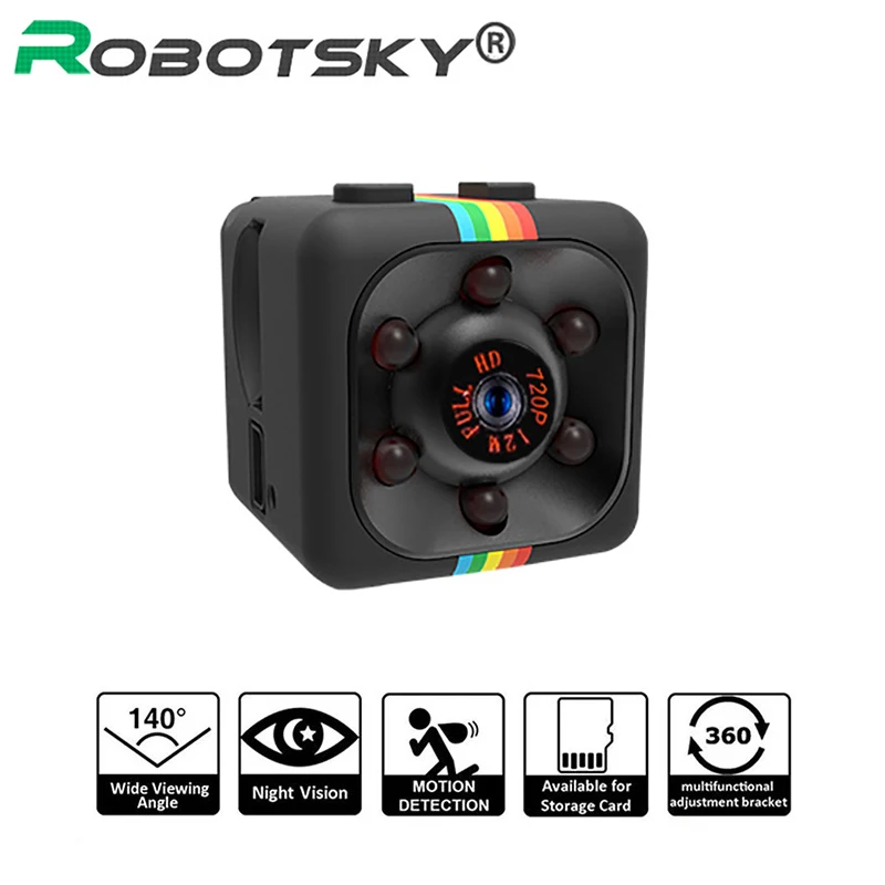 

Мини-камера SQ11 HD 1080P с датчиком ночного видения, видеокамера с датчиком движения, видеорегистратор, микро-камера, Спортивная видеокамера DV, м...
