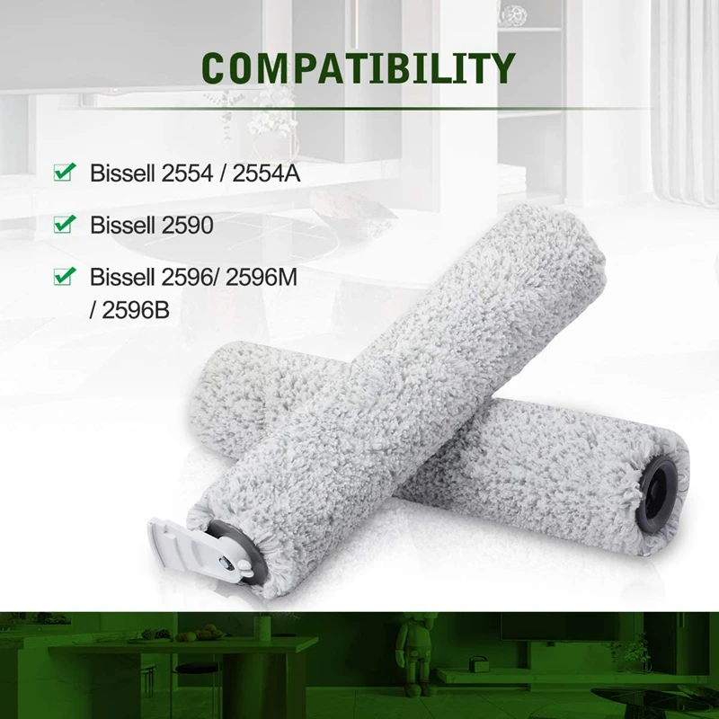 Replacement Wood Floor Brush Roll for Bissell Crosswave Cordless Max Series 2554 2590 2593 2596 Compare to Part 1618640
Replacement Wood Floor Brush Roll for Bissell Crosswave Cordless Max Series 2554 2590 2593 2596 Compare to Part 1618640