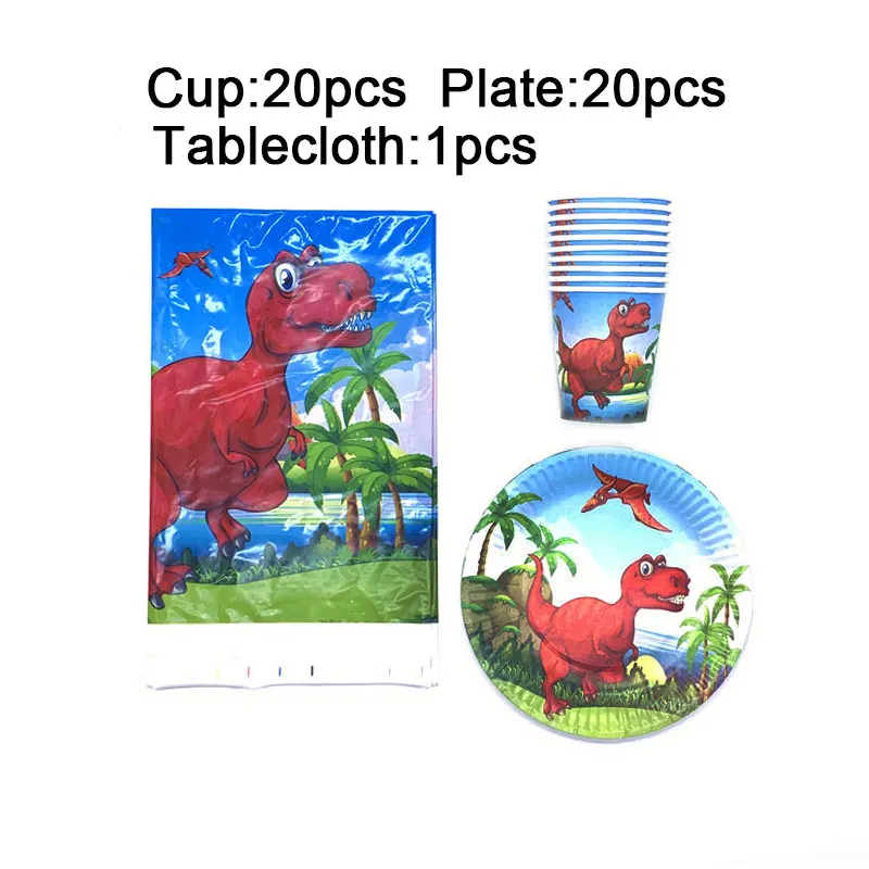 Red Dinosaur Party Supplies Tableware Set Dinosaur Birthday Theme Disposable Tablecloth Plates Cups Napkin Baby Shower Table Set
Red Dinosaur Party Supplies Tableware Set Dinosaur Birthday Theme Disposable Tablecloth Plates Cups Napkin Baby Shower Table Set