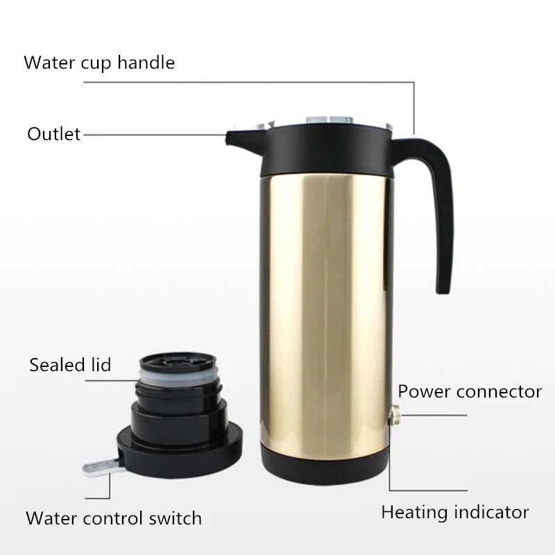 12V/24V Car heating cup universal car water boiler 304 stainless steel Car Electrical Appliances Vehicle Heating Cup
12V/24V Car heating cup universal car water boiler 304 stainless steel Car Electrical Appliances Vehicle Heating Cup