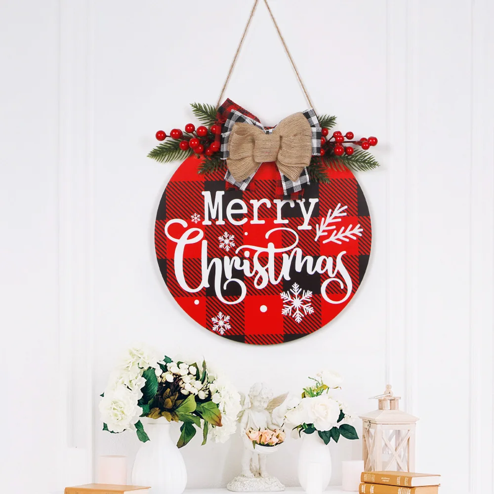 Christmas Wooden Doorplate Hangings Ornament Happy Holidays Christmas Wall For Home Office Decoration Sign
Christmas Wooden Doorplate Hangings Ornament Happy Holidays Christmas Wall For Home Office Decoration Sign