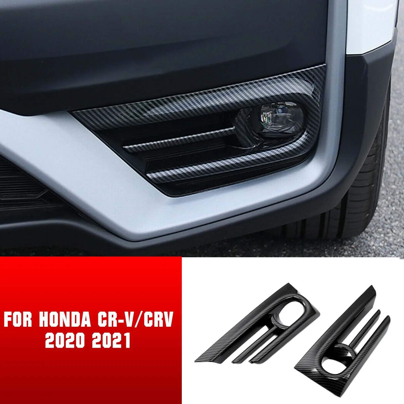For Honda CR-V/CRV 2020 2021 Front Fog Light Lamp Cover Trim Glossy Carbon Fiber
For Honda CR-V/CRV 2020 2021 Front Fog Light Lamp Cover Trim Glossy Carbon Fiber