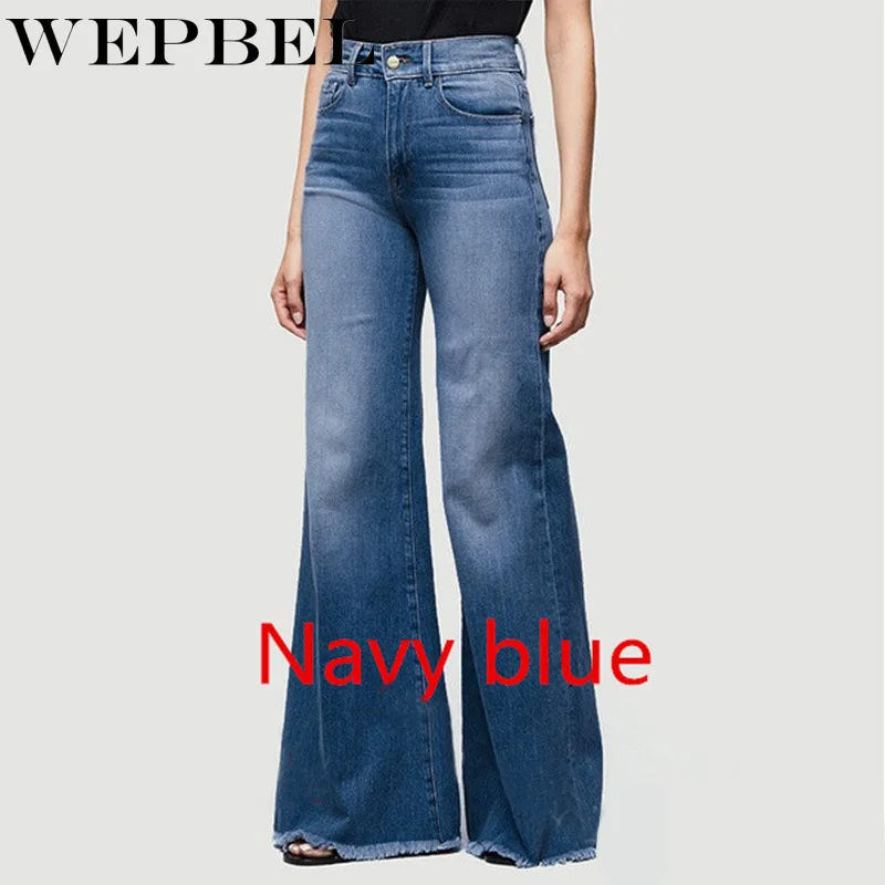 WEPBEL High Waist Wide Leg Jeans Women Boyfriend Jeans Denim Skinny Ladies Vintage Flare Jeans Plus Size 5XL Pant
WEPBEL High Waist Wide Leg Jeans Women Boyfriend Jeans Denim Skinny Ladies Vintage Flare Jeans Plus Size 5XL Pant