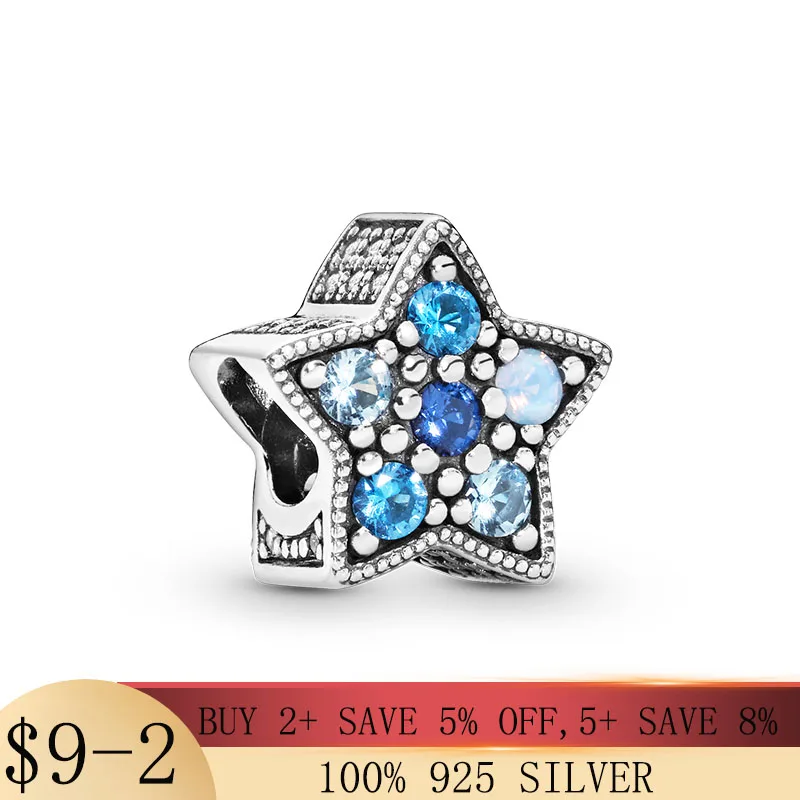 2020 New 925 Sterling Silver Bright Blue Star Charm Blue CZ Beads fit Original Pandora Charm Bracelet Silver 925 Jewelry Making
2020 New 925 Sterling Silver Bright Blue Star Charm Blue CZ Beads fit Original Pandora Charm Bracelet Silver 925 Jewelry Making