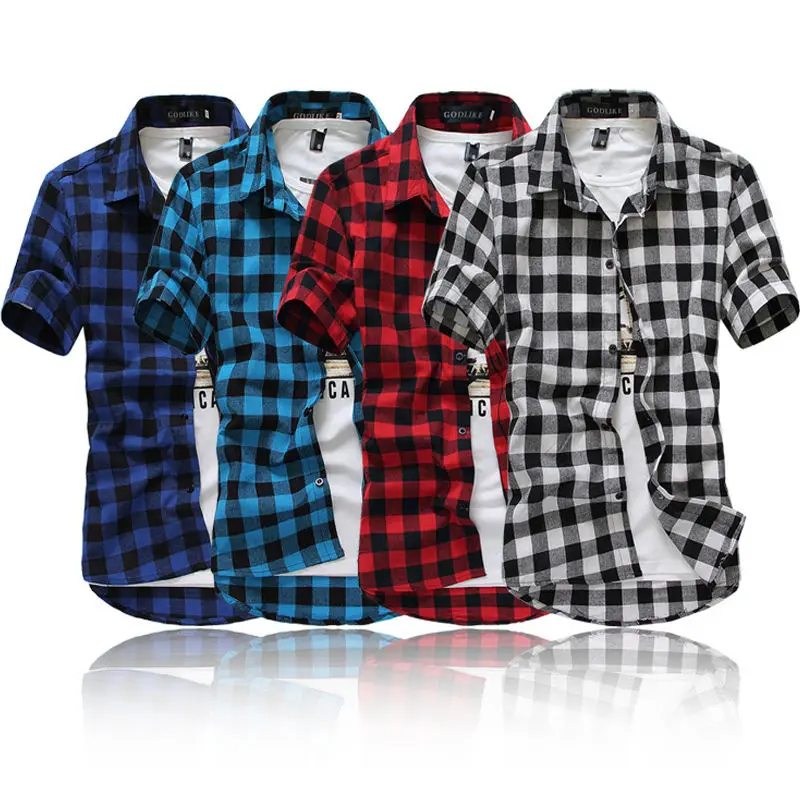 New Men's Shirts Short Sleeve Plaid Button-Down Summer Casual Tops Tee Mens Rugby Classic Shirts Clothing Hot M-3XL
New Men's Shirts Short Sleeve Plaid Button-Down Summer Casual Tops Tee Mens Rugby Classic Shirts Clothing Hot M-3XL